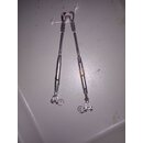 2 x M6 V4A Wantenspanner mit Draht verlngert 22 bis 30cm...