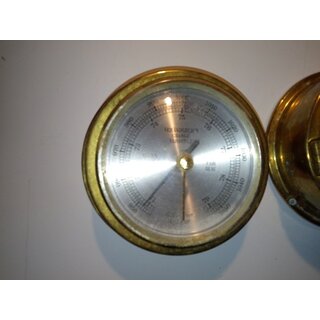 Messing Uhr 90/133mm und Barometer 94/142mm gebraucht